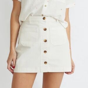 Marine Layer Shelby Mini Skirt White Size 8